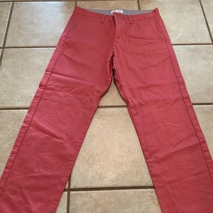 Calvin Klein Men's Red Pants Size 32x30